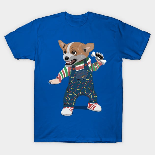 Corgi no Chucky T-Shirt by Kanom-Tom